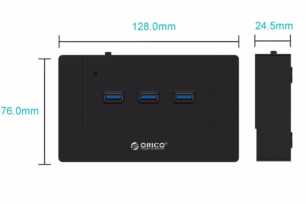 ORICO 10 портов usb-хаб с адаптером питания высокоскоростной USB 2,0 3,0 сплиттер адаптер для ПК ноутбук-черный H9910-U3