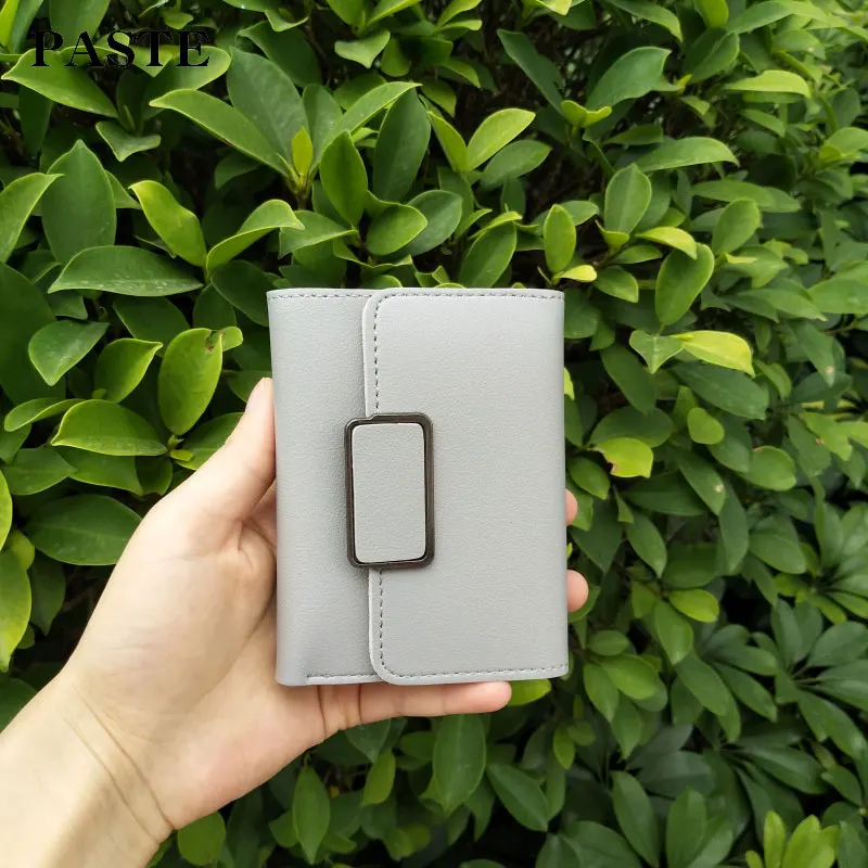 

Paste Women Wallets Luxury Brand PU Small Leather Wallet Female Card Holder Coin Purse Lady Designer Mini 2018 New Fashion
