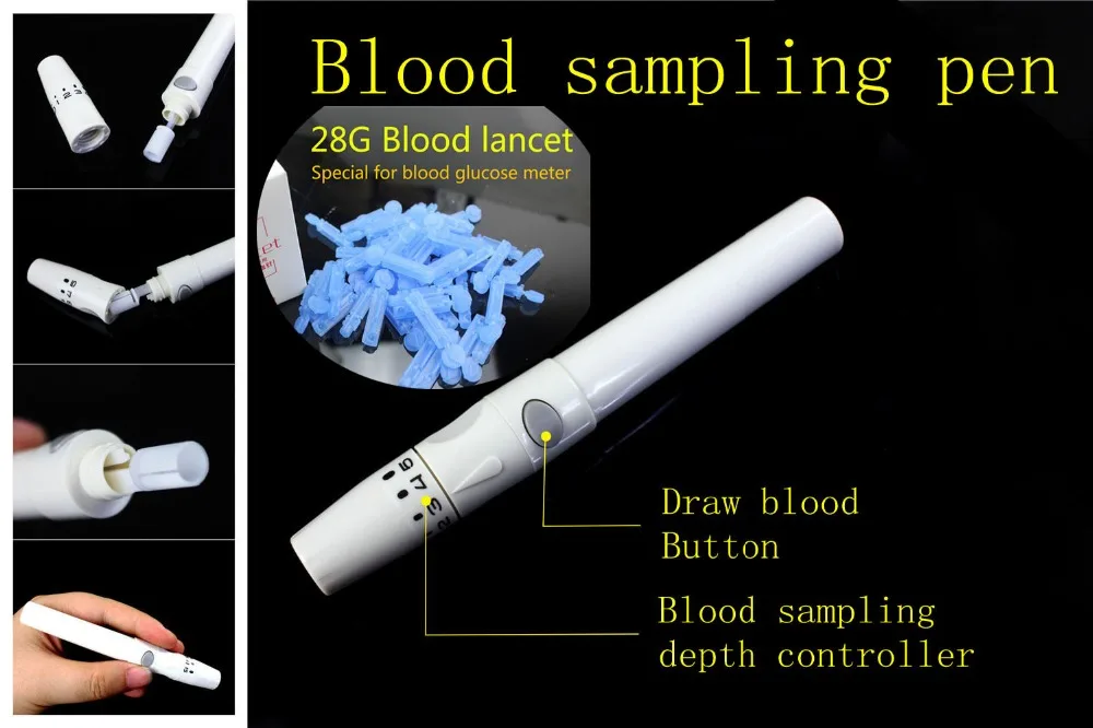 medical Blood Glucose Meter Adjustable Blood Collection Pen Blood