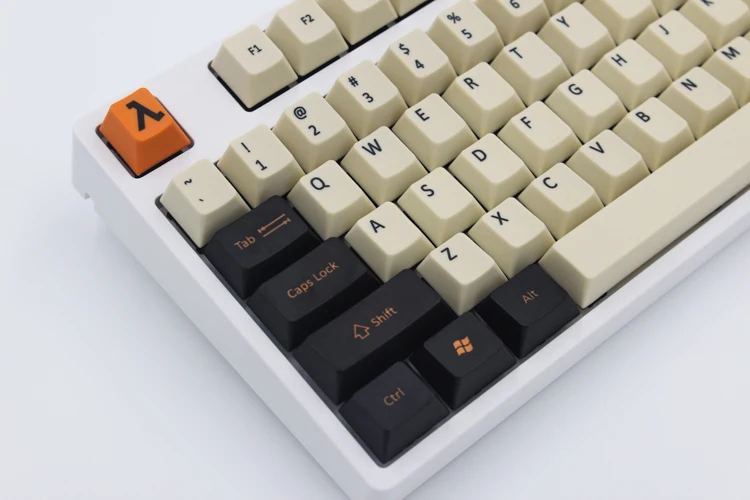 Большая углеродная 108/125 клавиша PBT вишня оригинальная высота Keycap белая сублимированная японская версия Keycap для механической клавиатуры