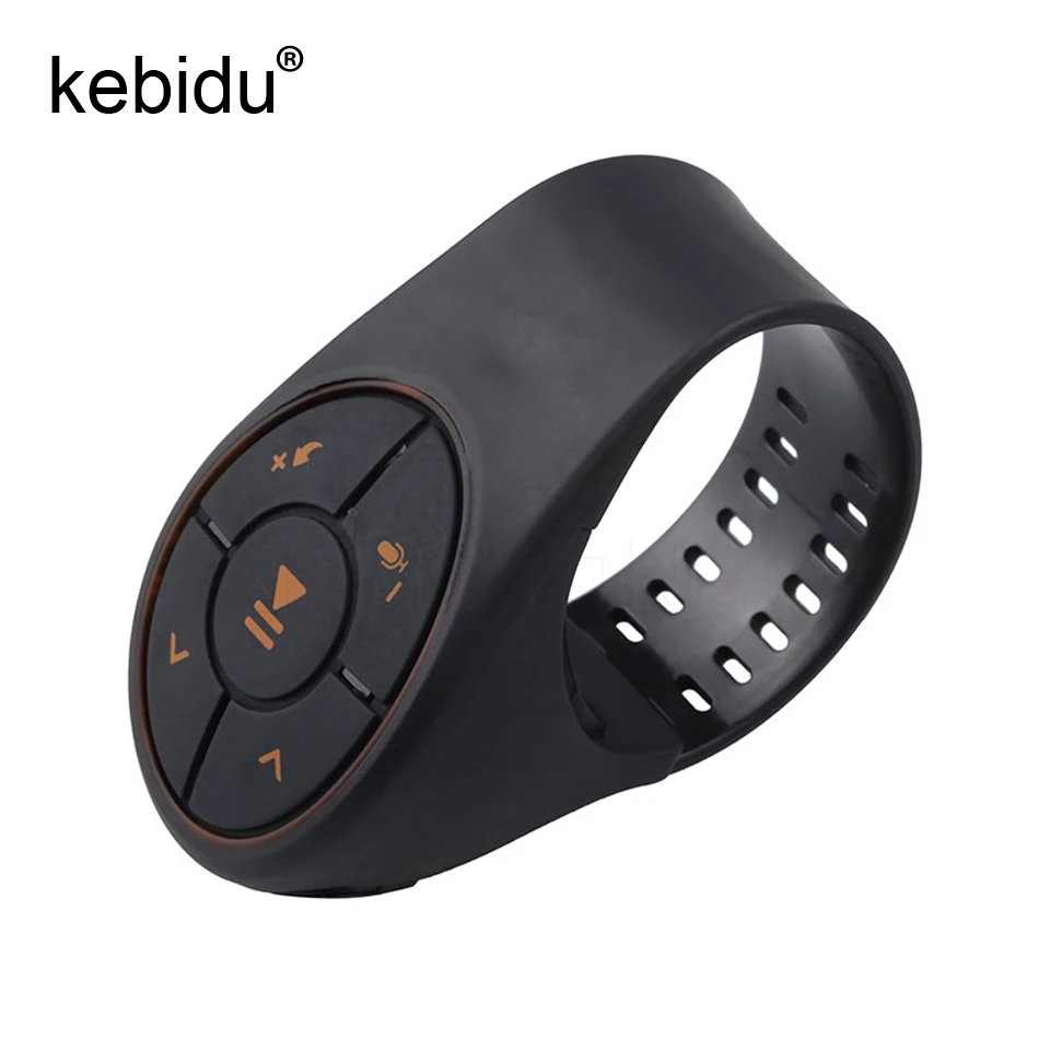 

kebidu Wireless Bluetooth Receiver Portable Media Button For Car Steering Wheel Bike For IOS for Android Phones