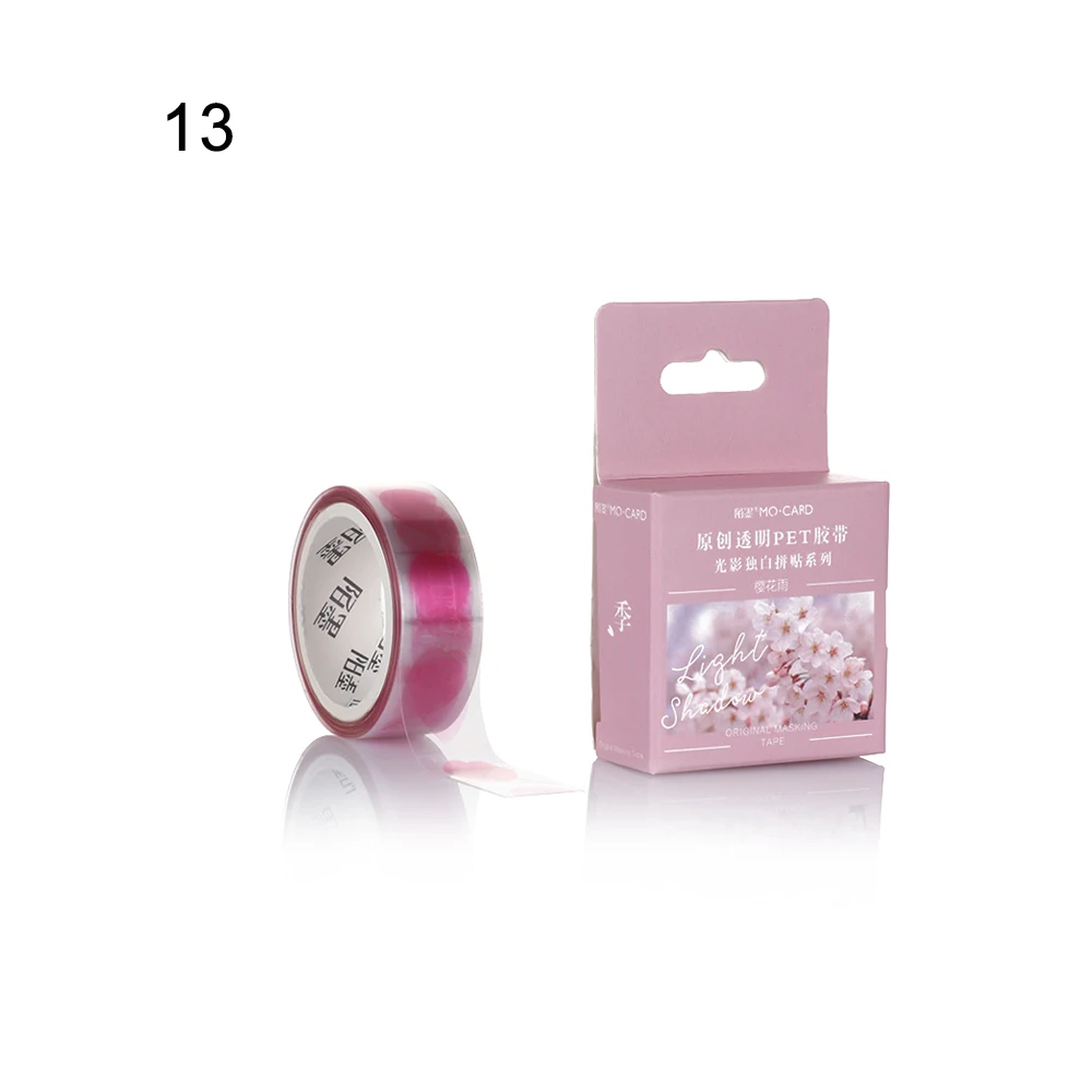 15 стилей декоративные свежие розовые соли васи ленты японские канцелярские принадлежности Kawaii принадлежности для скрапбукинга наклейки фотоальбом Декор - Цвет: 13