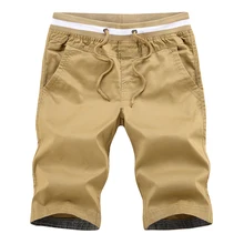 Новые повседневные, из чистого хлопка Korte Broek Mannen тонкий эластичный пояс Мужская одежда