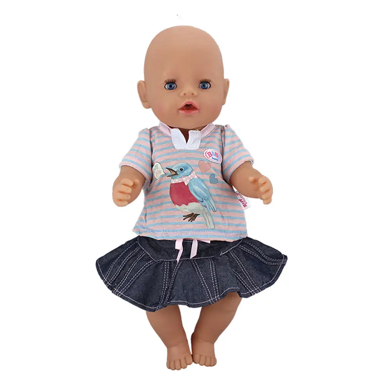 Платье Костюм для 17 дюймов Baby Doll 43 см одежда - Цвет: a2