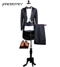 2018 Latest Coat Pant Designs Brand Black Men Suit Set Formal Slim Fit Tailcoat Wedding Groom Tuxedo Prom Blazer 3 Piece Ternos 2018 Latest Coat Pant Designs Brand Black Men Suit Set Formal Slim Fit Tailcoat Wedding Groom Tuxedo Prom Blazer 3 Piece Ternos
