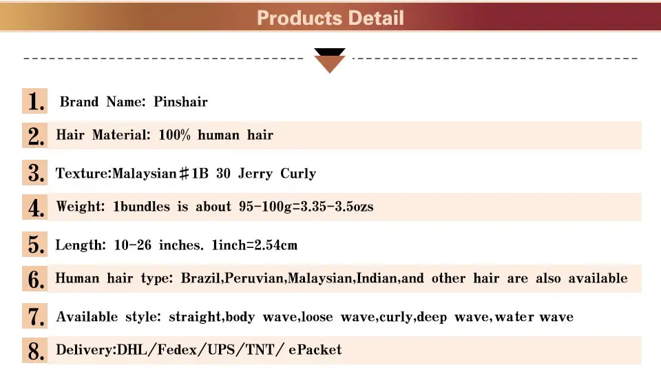 Pinshair Ombre 1B 30 афро кудрявый вьющиеся волосы переплетения 4 Связки Красный Коричневый Малайзии переплетения человеческих волос не Реми без