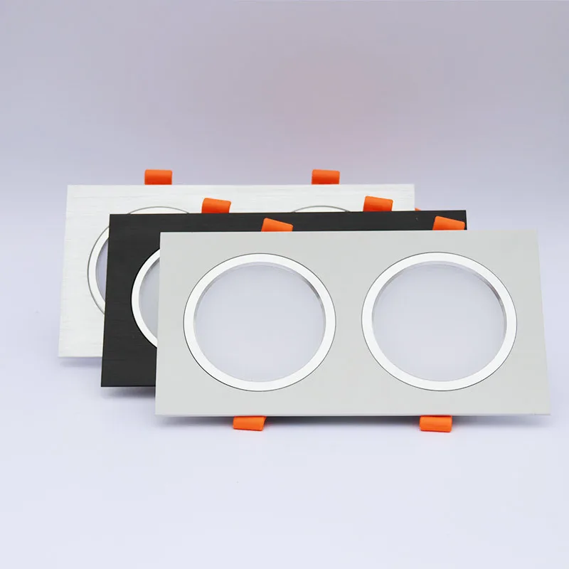 

AC 220V Super Bright Recessed 2 Head LED Downlight Led Grille 12W 18W Ceiling Lamp Light Double Head Commercial Lighting