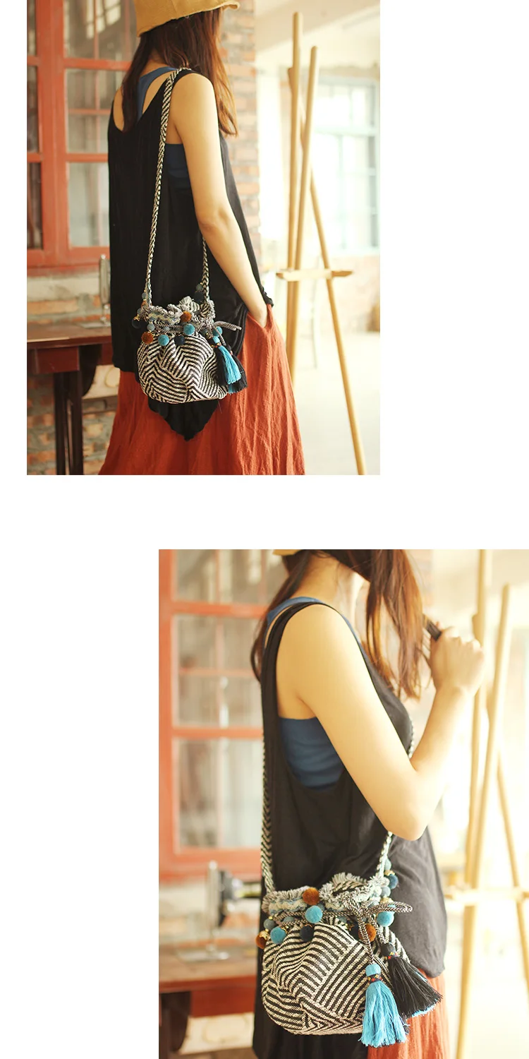 women bag shoulder cross body bags fringe tassel handbag purse (10)