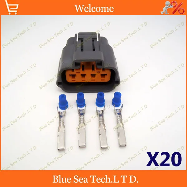 20 sets 4 Pin/way 2.2mm Car Waterproof Electrical connector Auto oxygen sensor plug for Honda Toyota car Motorcycle ect. | Обустройство