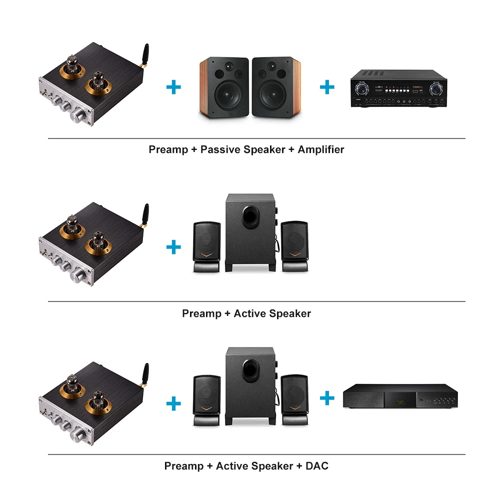 Hi-Fi 6J2 ламповый предусилитель стерео усилитель предусилитель с высокими частотами управление НЧ для дома звуковой Театр