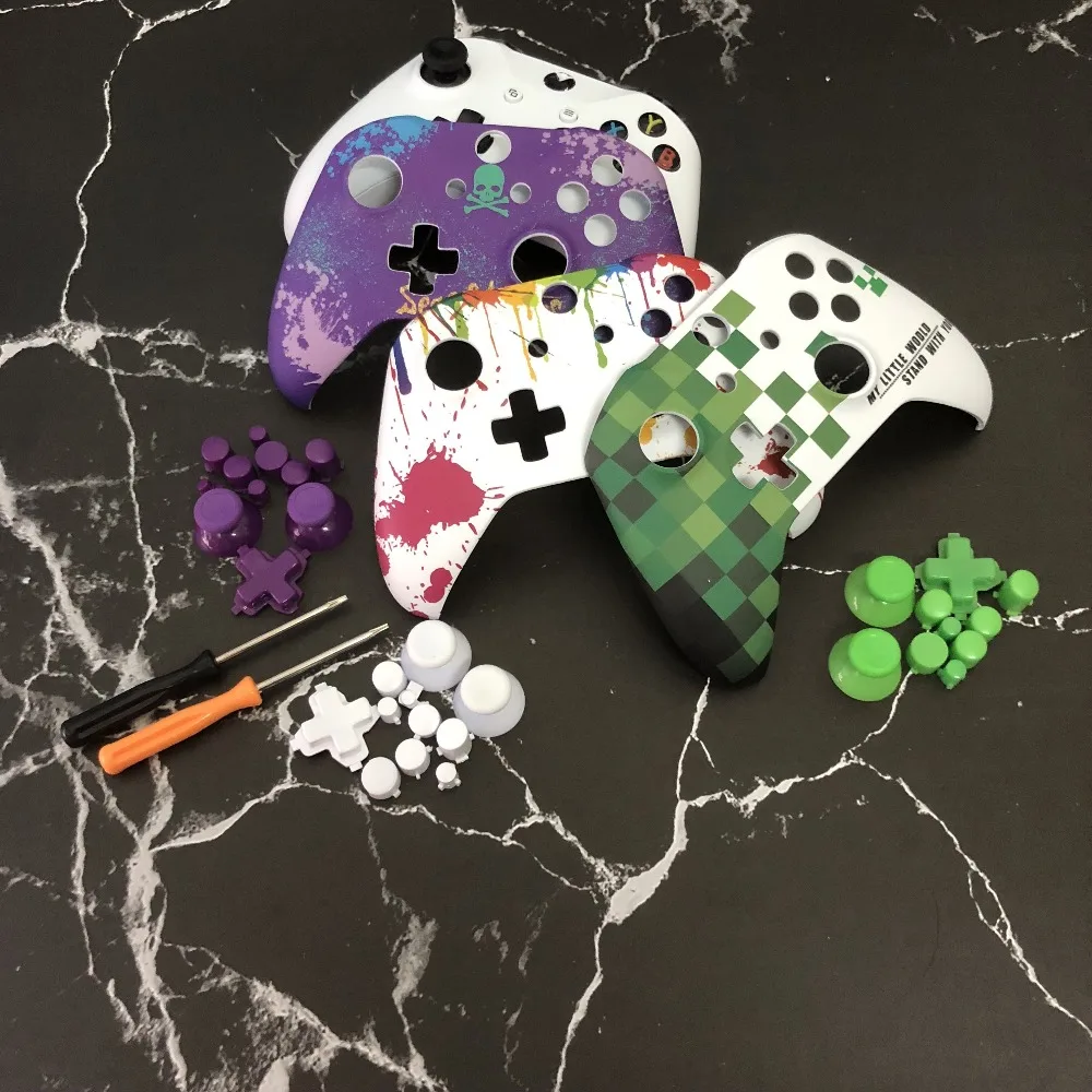

For Xbox One S controller Face Plate front top Up shell case housing for Xbox One Slim X Gamepad Matte Cover face Replacement