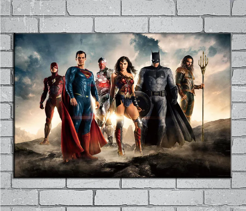 Justice League Movie The Batman Art Canvas Poster 8x12 20x30 inch