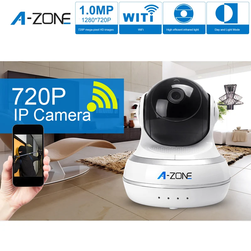 A-ZONE Новый Крытый Главная HD CCTV PTZ Mobile View Motion Запись Беспроводной Водонепроницаемый