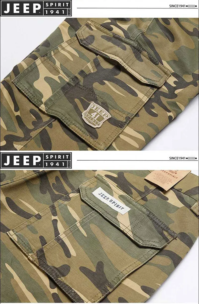 2019 весна осень JEEP Spirit Cargo камуфляжные брюки мужские повседневные военные