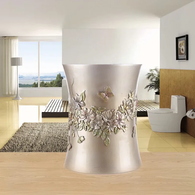 European style bucket with a lid in the living room, kitchen, bathroom