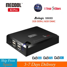 KI PRO DVB-T2 DVB-S2 DVB-C Android 7.1 Set TV Box Amlogic S905D Dual WIFI 2GB/16GB Satellite Receiver+1 Year Europe Clines