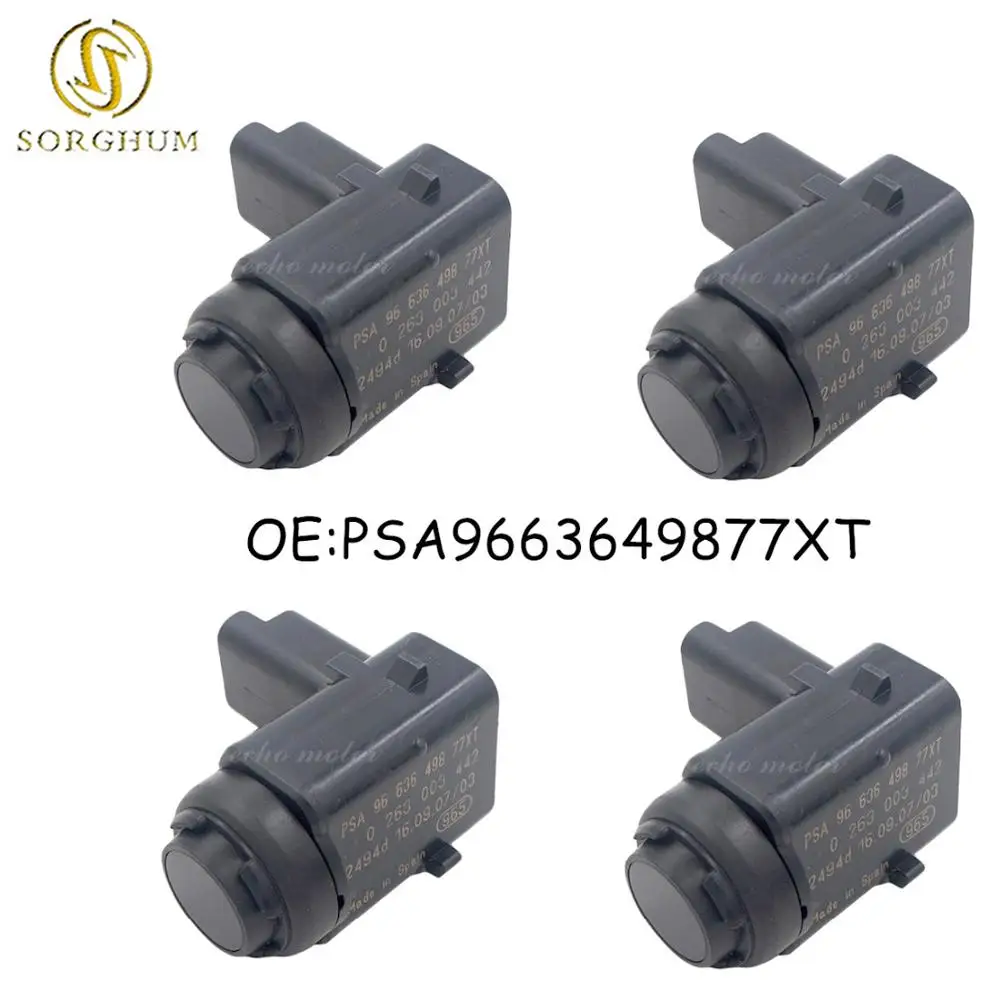 Новый 4 шт. парковочный датчик PDC для Peugeot 407 SW Citroen Renault Kombi PSA9663649877XT 0263003442 9650935277 |