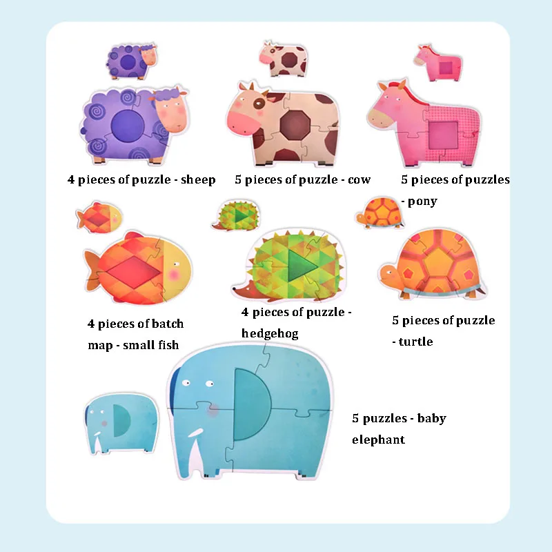 MiDeer головоломка для малышей животные движение детские развивающие игрушки игры для детей Подарки головоломка Монтессори