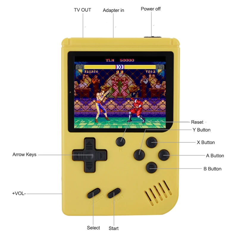 Ретро Мини Портативная портативная игровая консоль для игроков 3 0 дюймов игровой