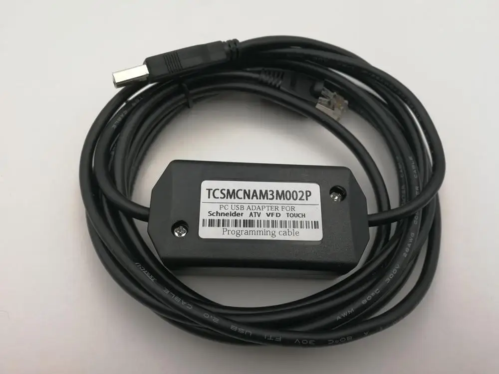 

Compatible TCSMCNAM3M002P TV Inverter / LXM Servo Debug Programming Cable for ATV12 ATV312 ATV32 ATV61 ATV71 series