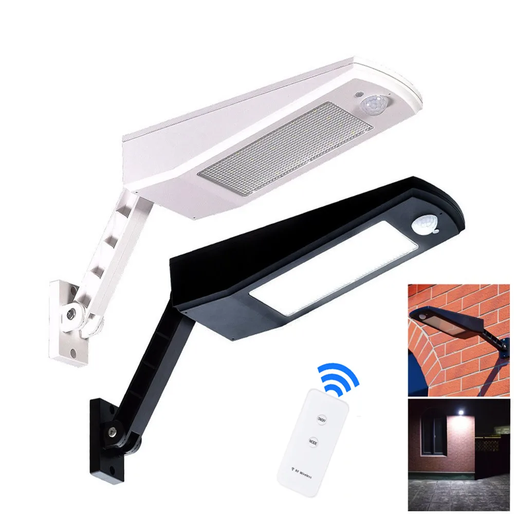 Cena LED lampa słoneczna zewnętrzna wodoodporna 48 LED ogród słoneczna światło na czujnik ruchu PIR 4 tryby z pilotem 900 lm lampy słoneczne