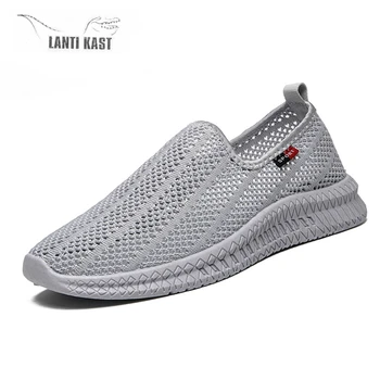 

Fashion Men Shoes Casual Mesh Breathable Light Soft Running Shoes Slip On Sports Shoes Male Trainers Sneakers Men