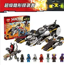 Lepin 06038 Compatible Legoe Ninjagoes Minifigures Ultra Stealth Raider 70595 Building Bricks Ninja Figure Toys For Children
