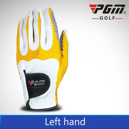 Left hand Настоящие PGM мужские перчатки для гольфа, тканевые перчатки, новинка, левая/правая рука, GloveMagic, эластичные частицы, женские нескользящие аксессуары - Цвет: Left hand
