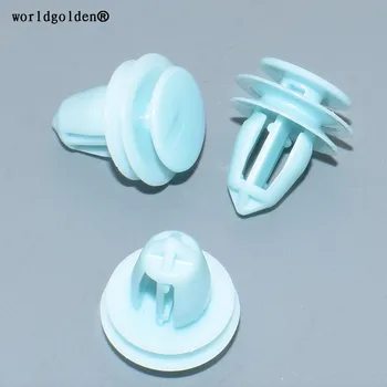 

worldgolden 100pcs plastic clip Door Panel Retainer for Honda 91560-S9A-A01
