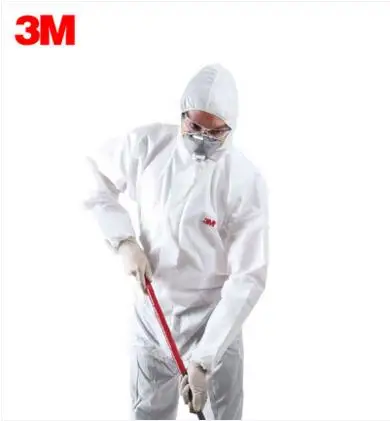 

BZB1-3M-4515 Hooded Red Rubber Striped Breathable Protective Clothing Dust Suits Chemical Medical Rescue Workwear