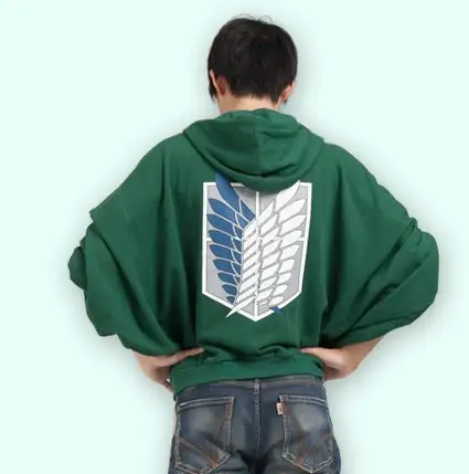 US $8.18 12% OFF|NEW Attack on Titan Bat Sleeves Hoodie Cosplay Costume Anime peripheral long allen bat wing hoodie Scouting Legion in Anime Costumes US $8.18 12% OFF|NEW Attack on Titan Bat Sleeves Hoodie Cosplay Costume Anime peripheral long allen bat wing hoodie Scouting Legion in Anime Costumes