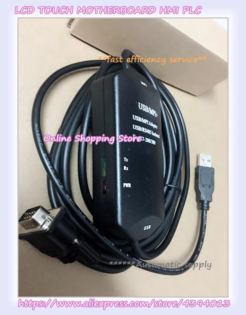 

USB-MPI+0CB20 programming cable 6ES7 972-0CB20-0XA0 for S7-300 S7-400 PLC with led light