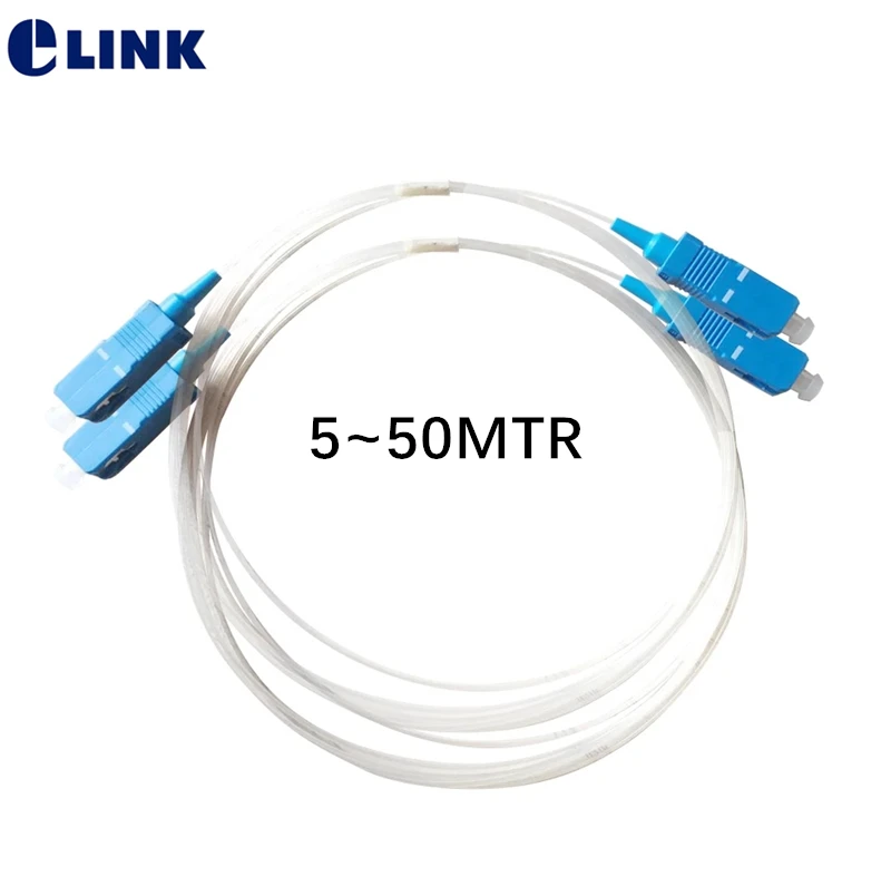 100~1000mtr SC fiber patch lead TAC transparent Invisible cable G657A2 SM Bend Insensitive 0.9mm SC-SC jumper Free shipping | Мобильные