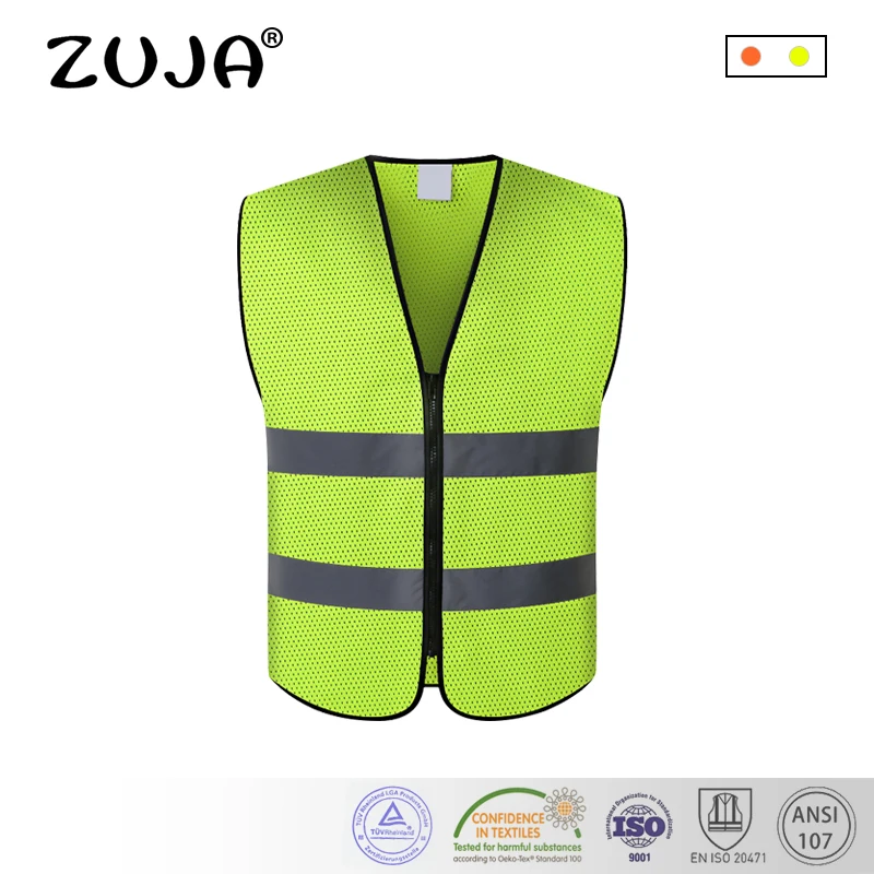 

Safety Vest Traffic Fluorescent light Breathable Cool Mesh Vest