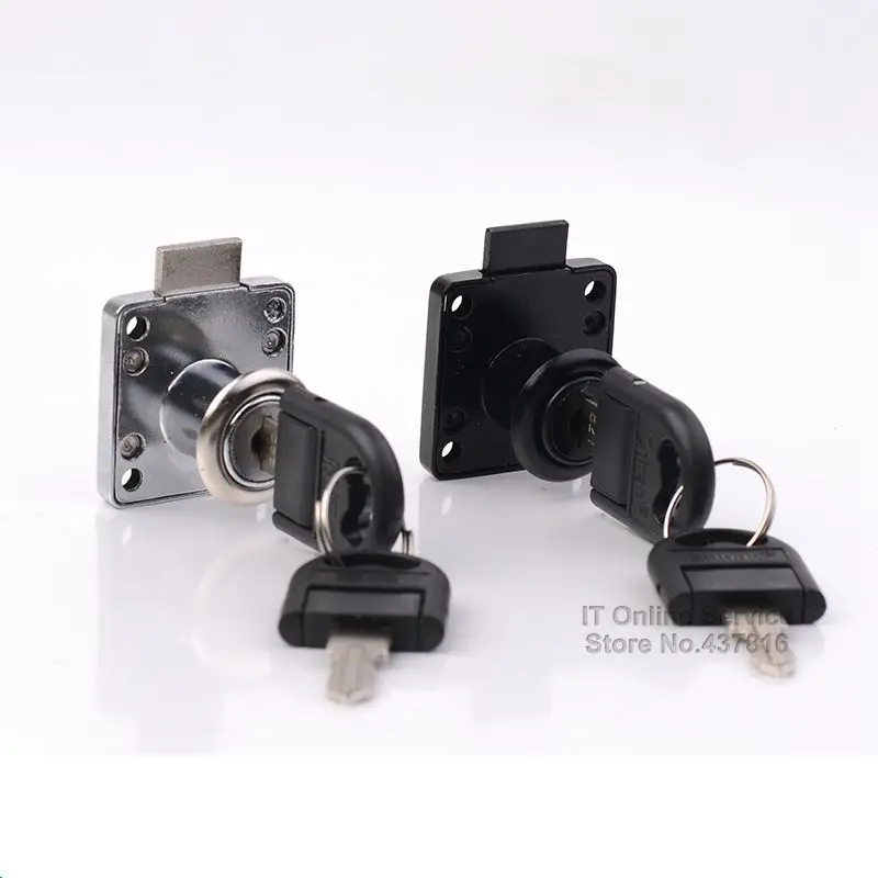 

1PCS Office Drawer Locks 16mm Lock Core Furniture Cabinet Lock with Two Foldable Keys