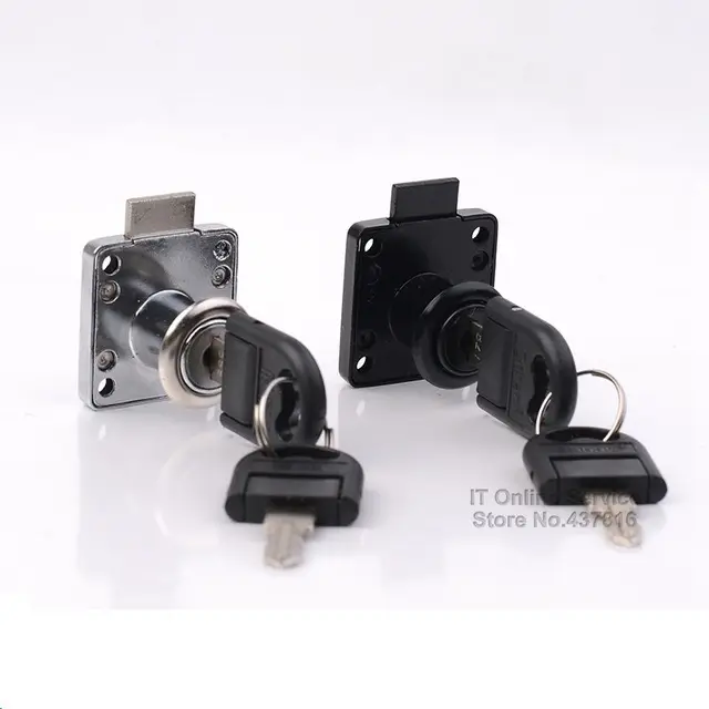 1pcs Office Drawer Locks 16mm Lock Core Furniture Cabinet With 1pcs Office Drawer Locks 16mm Lock Core Furniture Cabinet With Two Foldable Keys