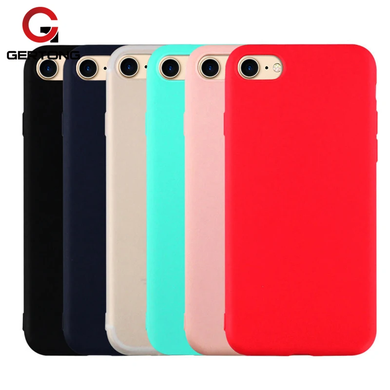 

Luxury Soft TPU Candy Color Matte Case For iPhone 7 6 S 6S 8 Plus X Frosted Silicone Back Cover For iPhone 7 Plus X 10 Ten Cases