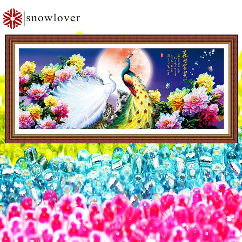 

Snowlover,beads,Needlework,DIY,bead Cross stitch ,Embroidery stitch,Precise Printed painting,animal Pattern cross,moon 816