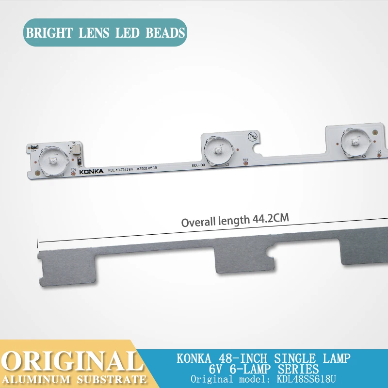 Original for Konka KDL48SS618U light bar 350198635018539 35019741 light bar 6 lamp 6v 44.2CM