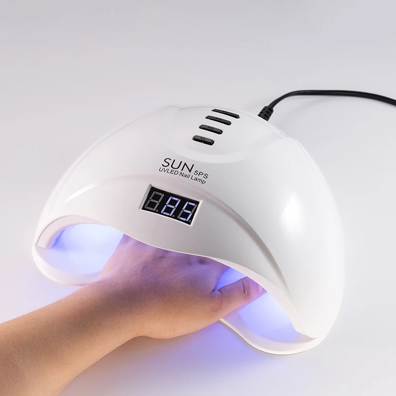 

LED Lamp With Auto Sensor Timer Two Hands SUN5PS 48W UV Lamp For Nail Dryer Fast Drying Gel Nail Polish Sun Light Manicure Tool