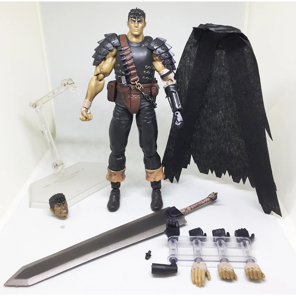 Game Berserk Beruseruku Figma 359 Black Swordman PVC Action Figure Collectable Model Toy Doll (9)