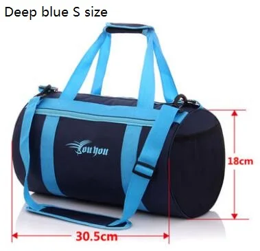 Водонепроницаемая сумка для плавания двухслойная сумка для дайвинга сухая Сумка Рюкзаки для плавания комбинированная сухая влажная сумка через плечо Сухой Рюкзак - Цвет: S for deep blue