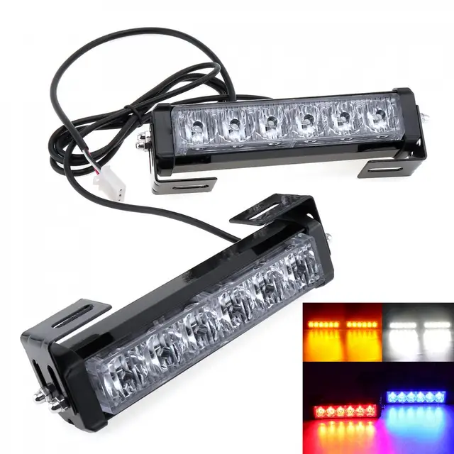 3000Lm DC 12V 36W Strobe Car Warning Light LED Daytime Running Police
