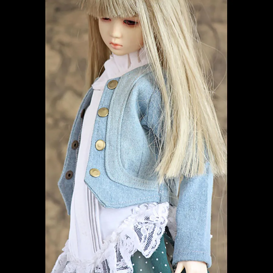 Cateleya 1/3 msd dz bjd SD DD dddy кукла применение одежда джинсовая куртка + белая кружевная рубашка