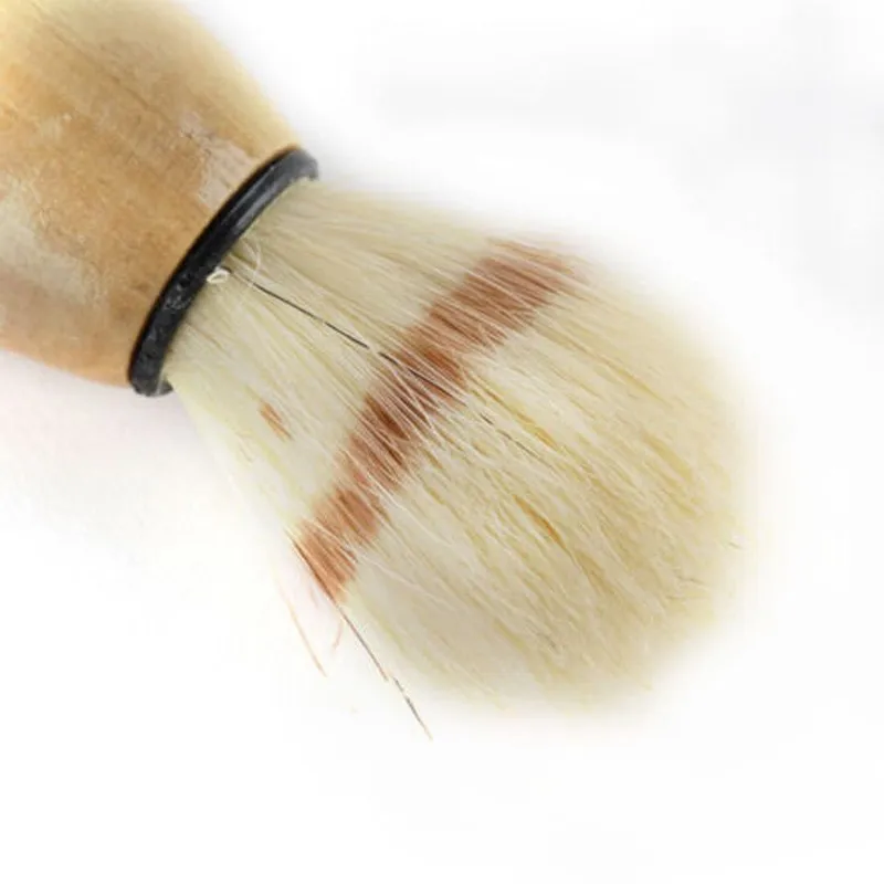 Новый Профессиональный парикмахерский Салон бритья бритва кисточка с деревянной ручкой Инструмент для чистки лица для мужчин