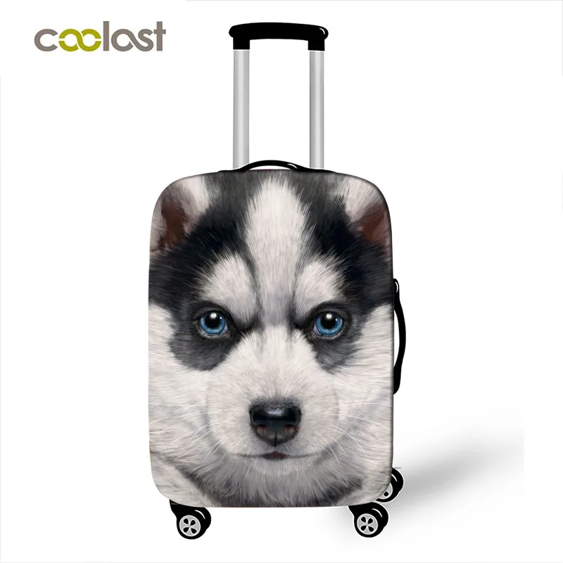 Милый защитный чехол для багажа для собак и кошек, аксессуары для путешествий, эластичный чехол для чемодана для 18-32 дюймов, чехол для багажа с защитой от пыли
