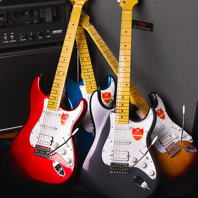 Введение для электрогитары сингл Rock ST электронные гитары Комплект Профессиональный начинающих пассивный закрытый пикап клен самшита
