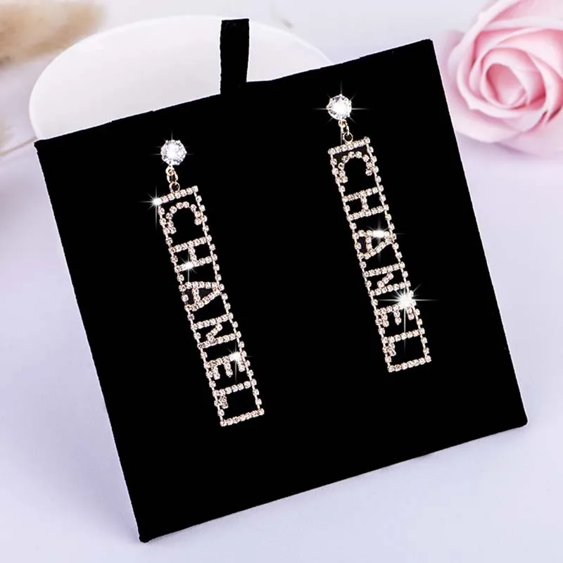 

Cheap Mini Letters Square Trendy Dangle Earrings Initial Earring With Crystal For Women Girls Fashion Jewelry Drop Shipping