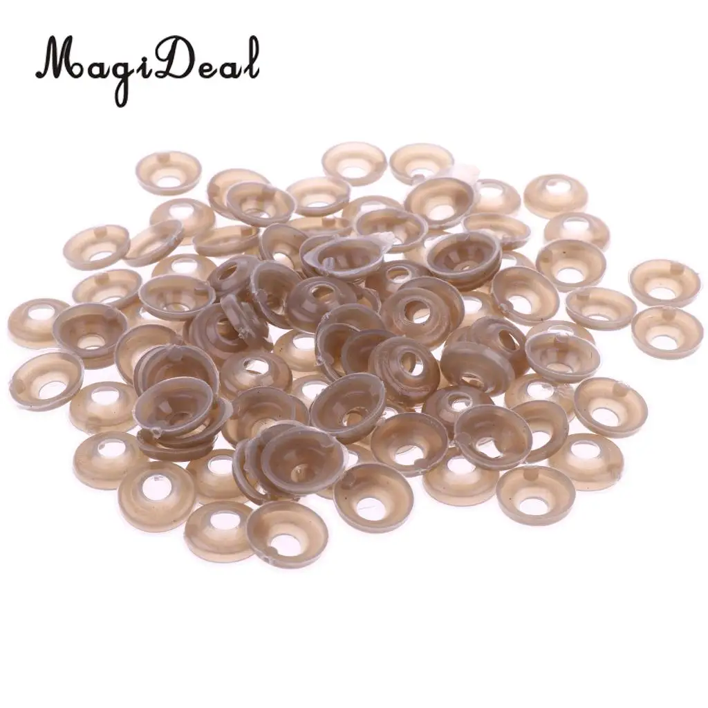 100x Plastic Clear Safety Eyes with BACKS for Bear Dog Animal DIY Doll Manufacture Craft Children Girls Toys
