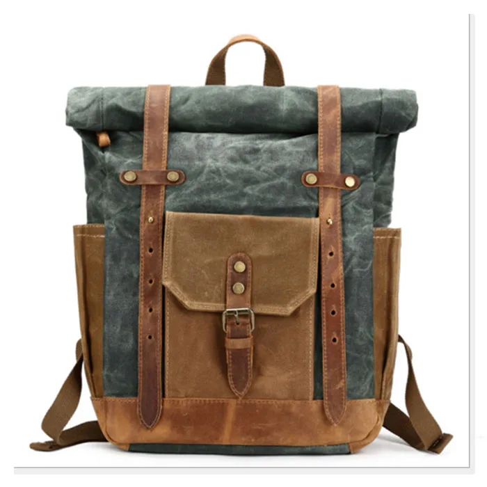 

Men's and Women's Backpack Vintage Canvas Backpack Schoolbag Male Travel Bags Large Capacity school Bags Leisure Female Mochila